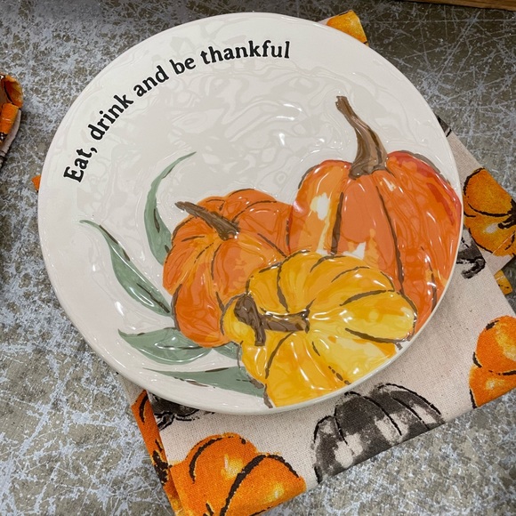 MUDPIE FALL “OH SO THANKFUL” SERVING / MIXING SET - Picture 3 of 11